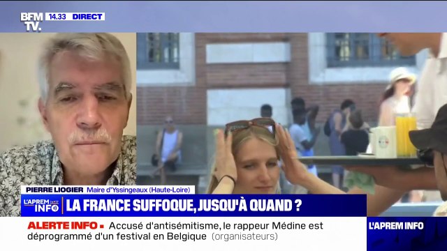 Canicule: Toutes les activités extérieures sont décommandées explique Pierre Liogier, maire d'Yssingeaux, en Haute-Loire