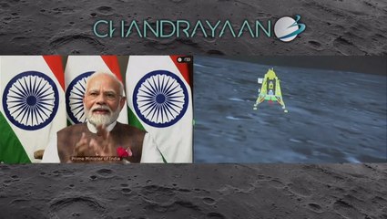 ‘India is on the moon’: Watch India’s Chandrayaan-3 land on moon in historic space feat