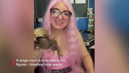 "I was a single mum on benefits now I make six figures - breeding huge snails"