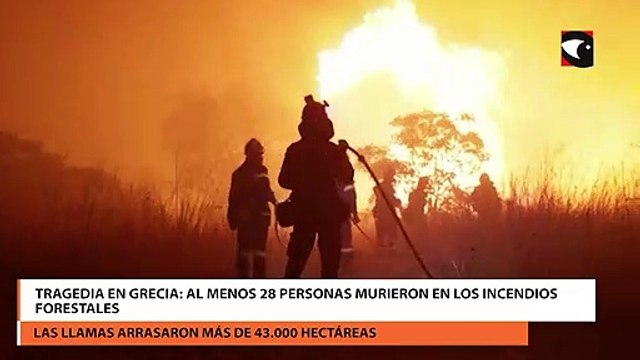 Tragedia en Grecia: al menos 28 personas murieron en los incendios forestales