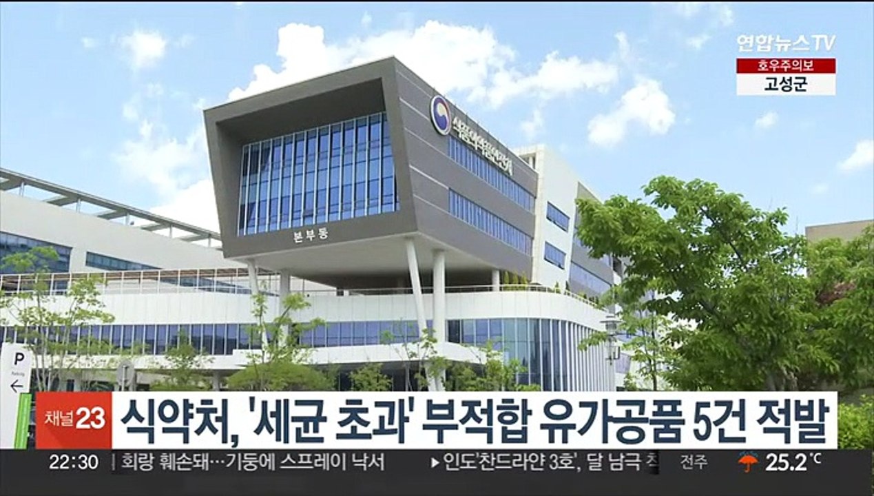 식약처, '세균 초과' 부적합 유가공품 5건 적발