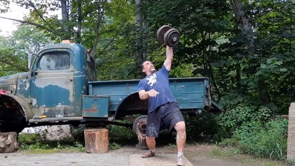 Dumbbell Swings 127½lb