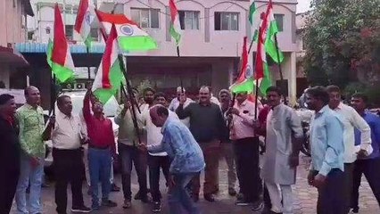 खंडवा: भारत ने चांद पर गाड़ा तिरंगा झंडा,चंद्रयान 3 की सफल लैंडिंग,मना जश्न