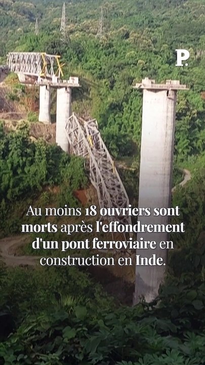 Inde : l'effondrement d'un pont en construction fait au moins 18 morts