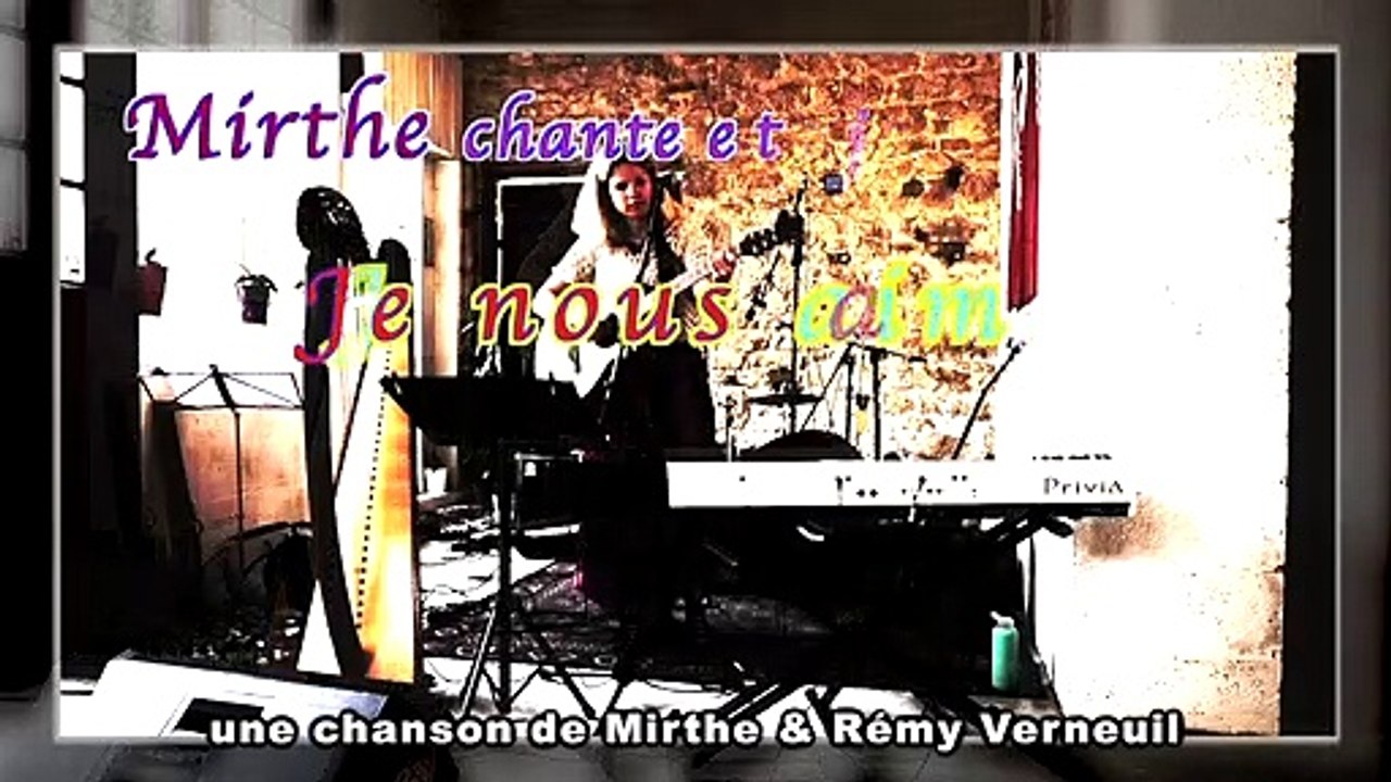 JE NOUS AIME chantée et jouée par Mirthe, live 2023, France