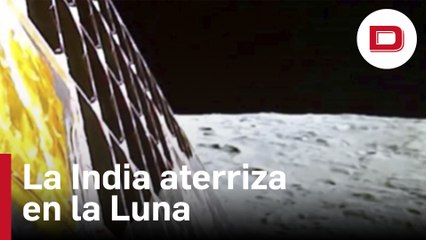 India hace historia y se convierte en el primer país en aterrizar en el polo sur de la Luna
