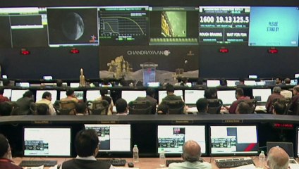 India logra el primer descenso cerca del polo sur lunar