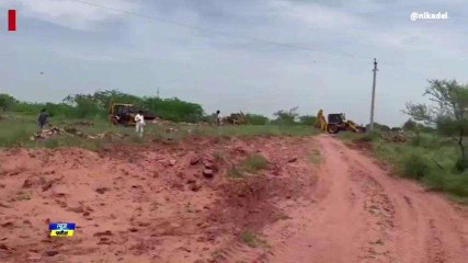 नागौर: 7 जेसीबी के माध्‍यम 90 बीघा जमीन से हटाया अतिक्रमण, मचा हड़कम्‍प