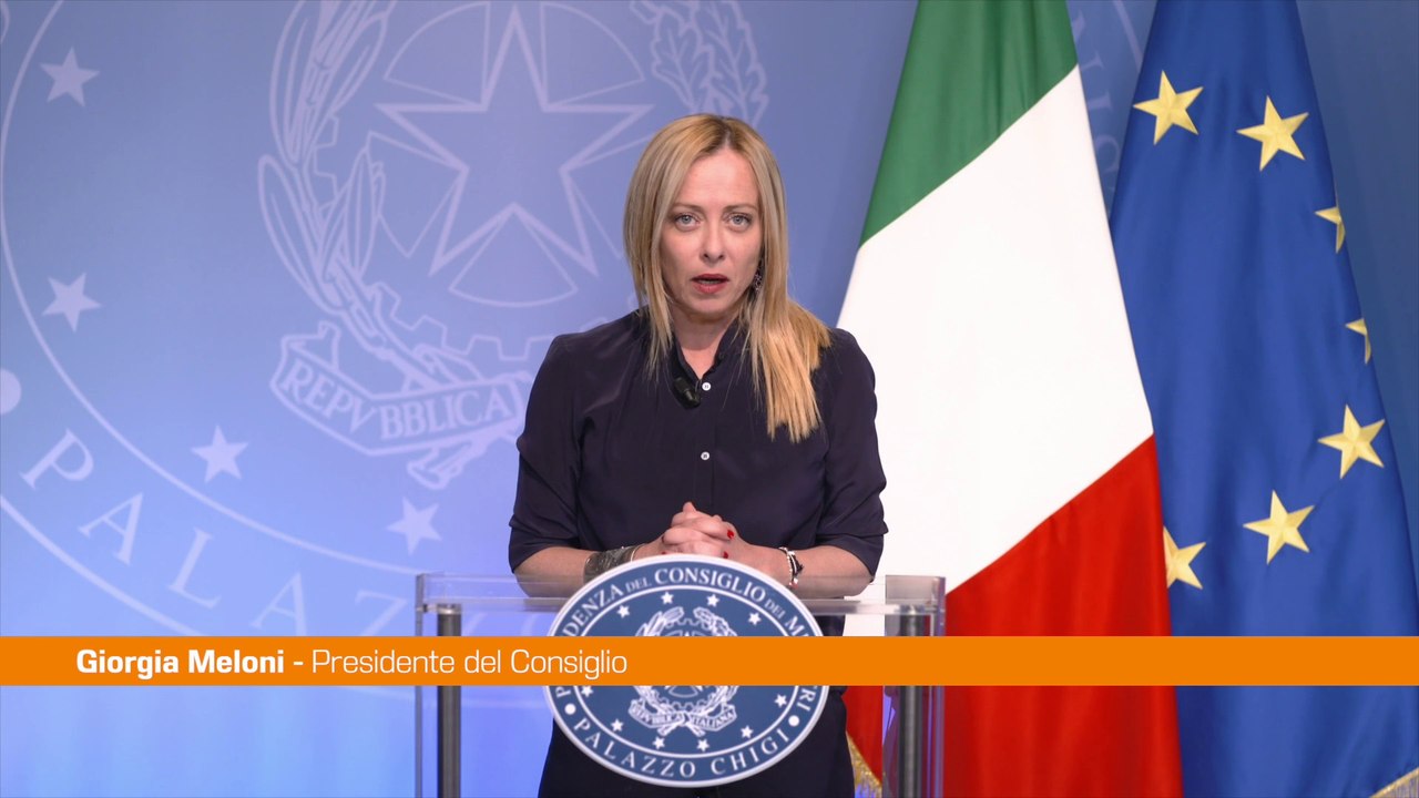 Ucraina, Meloni "La Russia ritiri le truppe, serve una pace giusta"