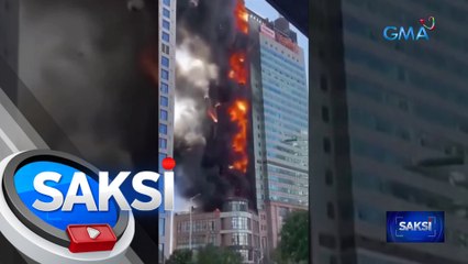 Gusali sa Tianjin, China, nasunog | Saksi