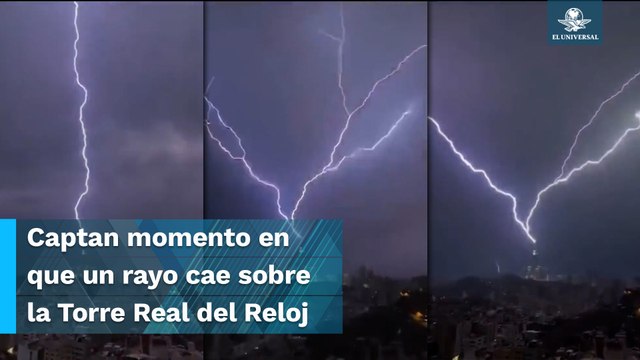 ¡Impactante! Rayo cae sobre icónico hotel en Arabia Saudita