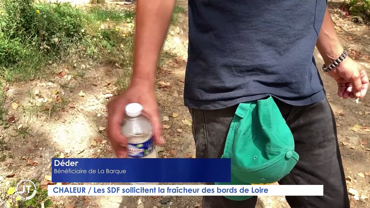 Le Journal - 23/08/2023 - CHALEUR/ Les sans-abris sollicitent la fraîcheur des bords de Loire