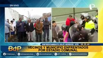 Imágenes impactantes: Brutal enfrentamiento entre vecinos y agentes del municipio de Ate