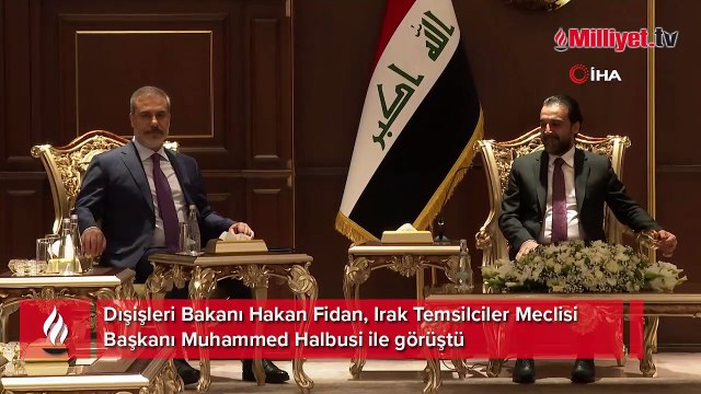 Bakan Fidan Irak Temsilciler Meclisi Başkanı ile bir araya geldi