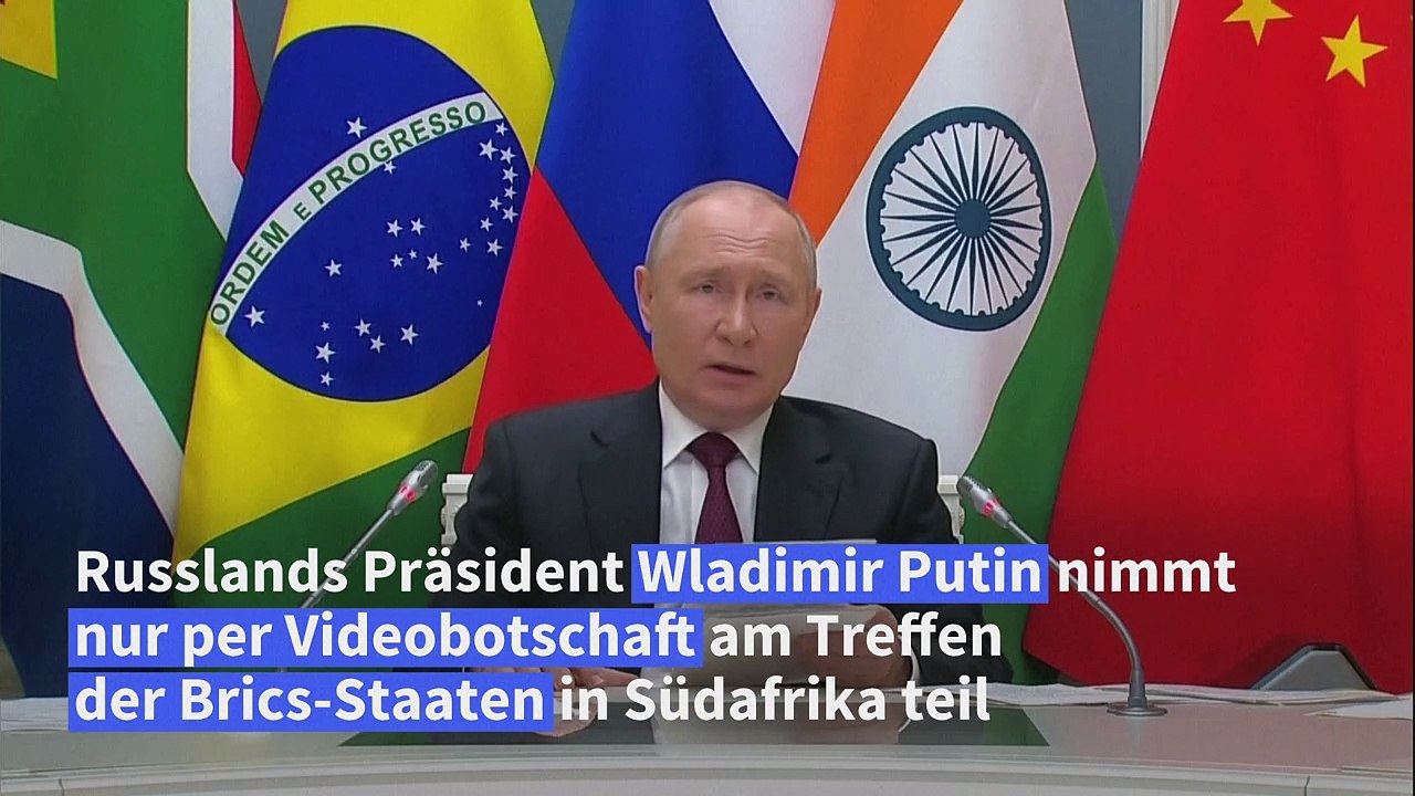 Putin nimmt nur per Video an Brics-Treffen teil