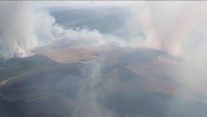 Incendio en Valporquero de la Cueva, León