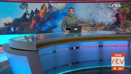 Fuego incontrolable en el Parque nacional Carrasco