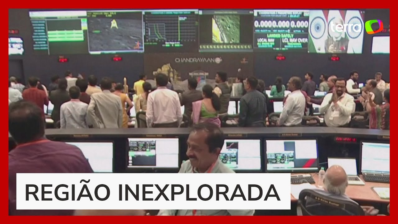 Em missão histórica, Índia se torna o 1º país a pousar no lado escuro da Lua