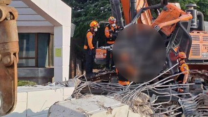 강릉원주대서 철거 작업 중 구조물에 깔린 굴착기 기사 숨져 / YTN