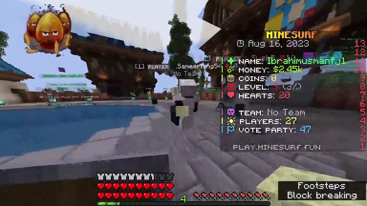 Minecraft MineSurf Gameplay