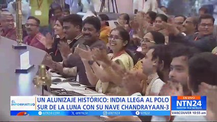 India hizo historia tras convertirse en el cuarto país en aterrizar con éxito una nave en la Luna