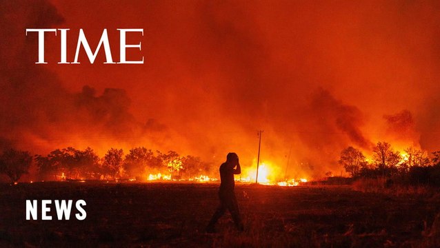 Flames Devour Forests and Homes in Athens, Greece