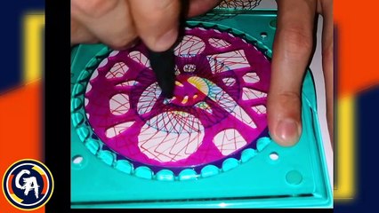 TRAZANDO un gráfico hipotrocoide usando un espirógrafo de engranaje. VIDEO #3. PLOTTING a hypotrochoid graph using a gear spirograph. VIDEO #3.