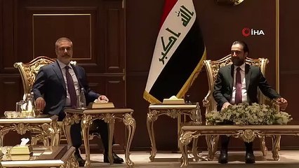 Le ministre des Affaires étrangères Fidan a rencontré le président de la Chambre des représentants irakienne Halbusi