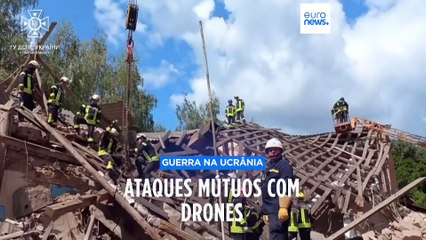 Rússia e Ucrânia atacam-se mutuamente com drones