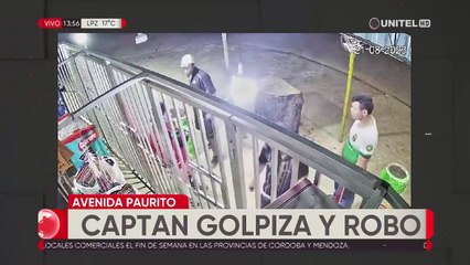 Hombre quedó inconsciente tras brutal golpiza y fue víctima de robo en la puerta de una licorería en Santa Cruz