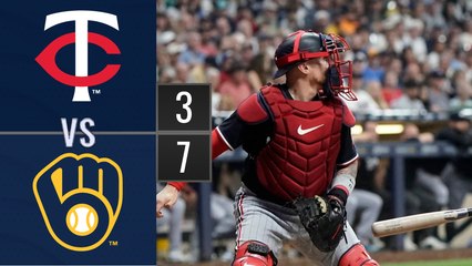 Resumen Mellizos de Minnesota vs Cerveceros de Milwaukee / MLB 22-08-2023