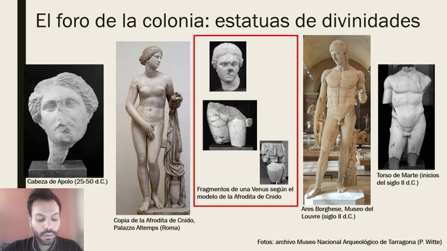 Escultura romana en los edificios públicos de Tarraco