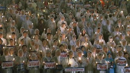 민주당, '오염수 방류 저지' 촛불 집회..."尹 정권 규탄" / YTN
