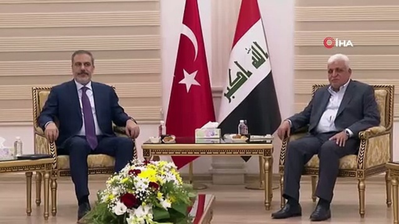 Dışişleri Bakanı Fidan, Haşdi Şabi Komisyonu Başkanı el-Feyyad ile görüştü