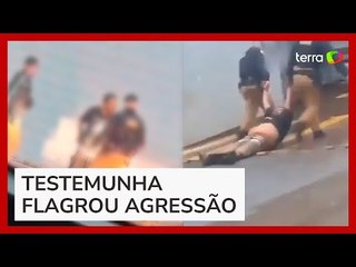Policial dá tapa e arrasta homem em situação de rua no Paraná