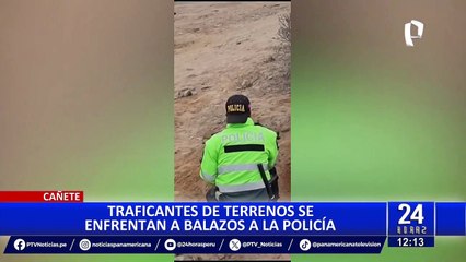 Cañete: traficantes de terreno atacaron a balazos a policías y a vecinos