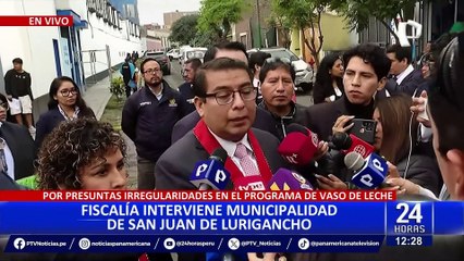 Fiscalía interviene Municipalidad de SJL por presuntas irregularidades en el ‘Vaso de Leche’