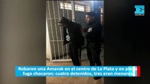 Robaron una Amarok y en plena fuga chocaron