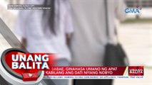 15-anyos na babae, ginahasa umano ng apat na lalaki kabilang ang dati niyang nobyo | UB