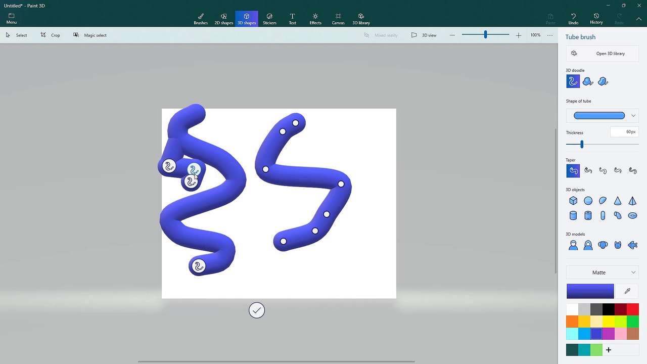Paint 3D Course Section 14 3D Drawing Tools