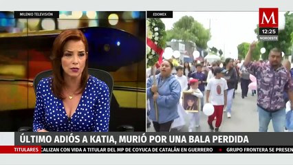 Dan último adiós a Katia, menor que murió por una bala perdida en Chalco