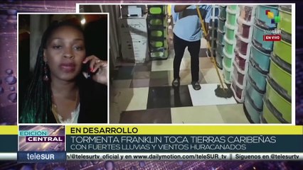 Autoridades extienden alerta roja tras el paso de la tormenta Franklin en el Caribe