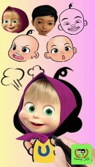 Mencocokkan kepala Upin dan ipin
