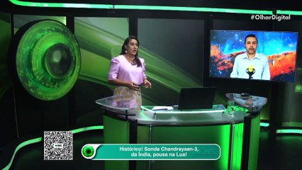 Ao vivo Histórico! Sonda Chandrayaan-3, da Índia, pousa na Lua!