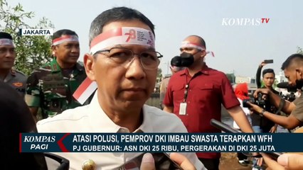 Tekan Polusi Udara, Heru Budi Minta Perusahaan Swasta Ikut Terapkan WFH