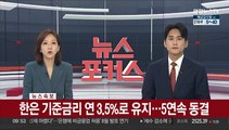 [속보] 한은 기준금리 연 3.5%로 유지…5연속 동결