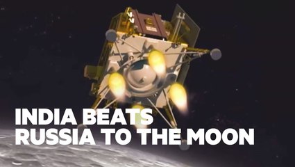 India becomes the first country to land on the moon's south pole