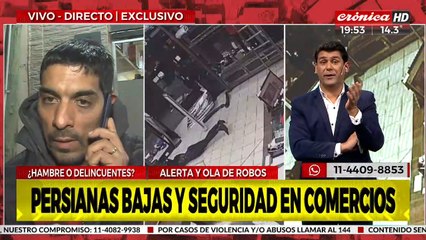 ¿Hambre o delincuentes?: Los comerciantes no se mueven del local ante la amenaza de robos