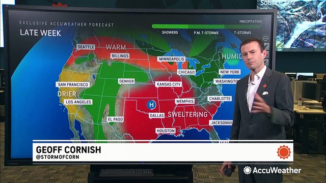 Scattered storms to cause some travel problems from the Great Lakes to the Northeast on Thursday