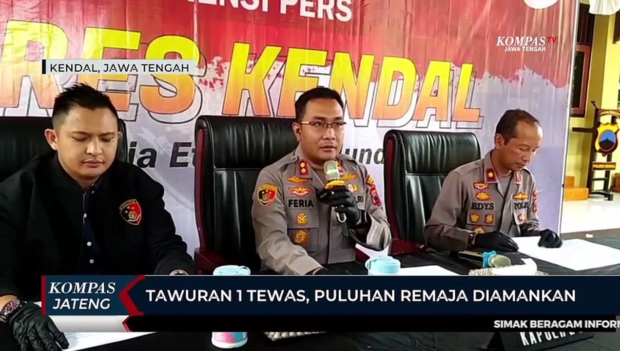 Tawuran Remaja di Kendal 1 Tewas, Puluhan Remaja Diamankan